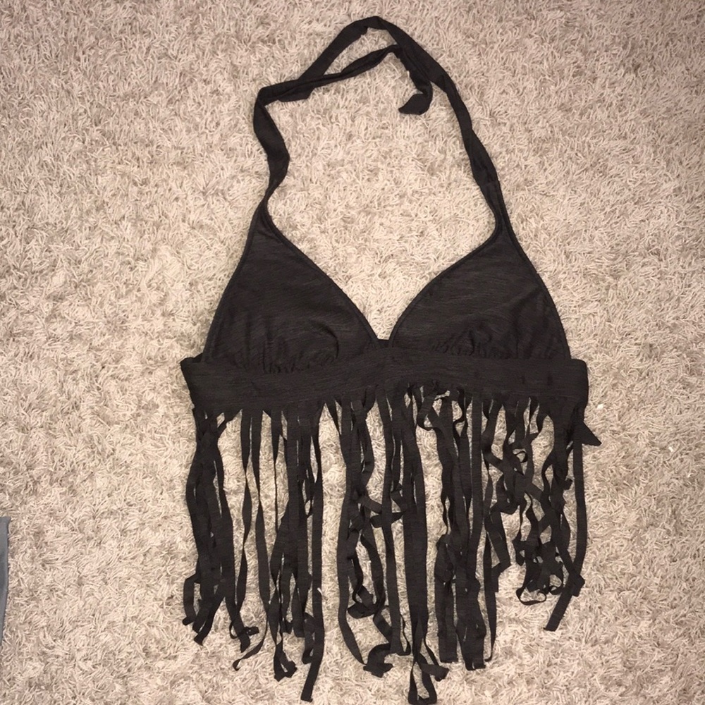 Brown Fringe Swimsuit Top from Target